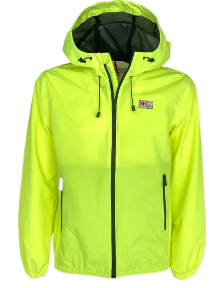 GIACCA UOMO IMPERMEABILE GIALLO FLUO CON CAPPUCCIO