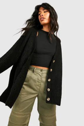 Heavy Knitted Longline Cardigan