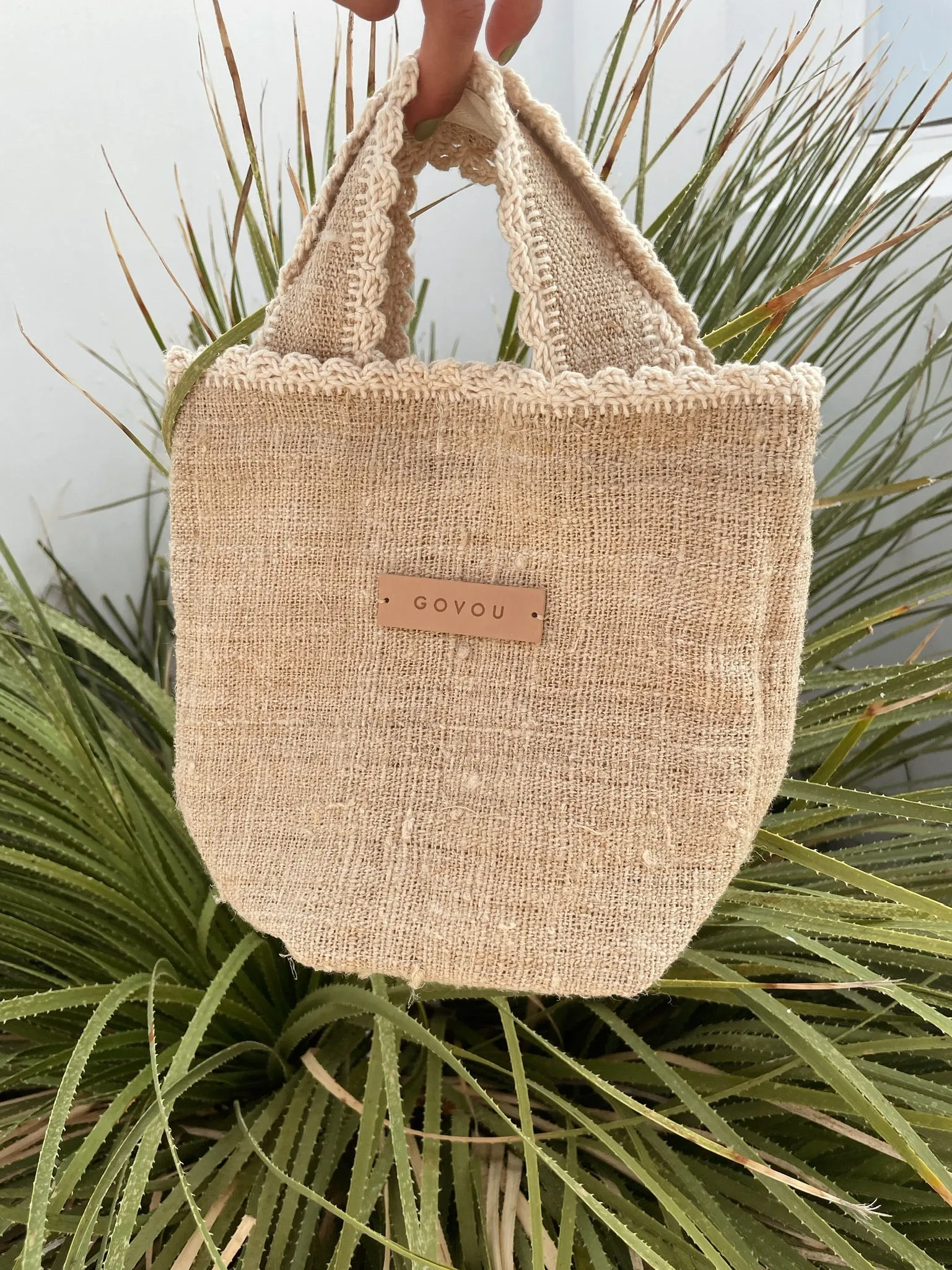 HEMP MINI CROCHET BAG