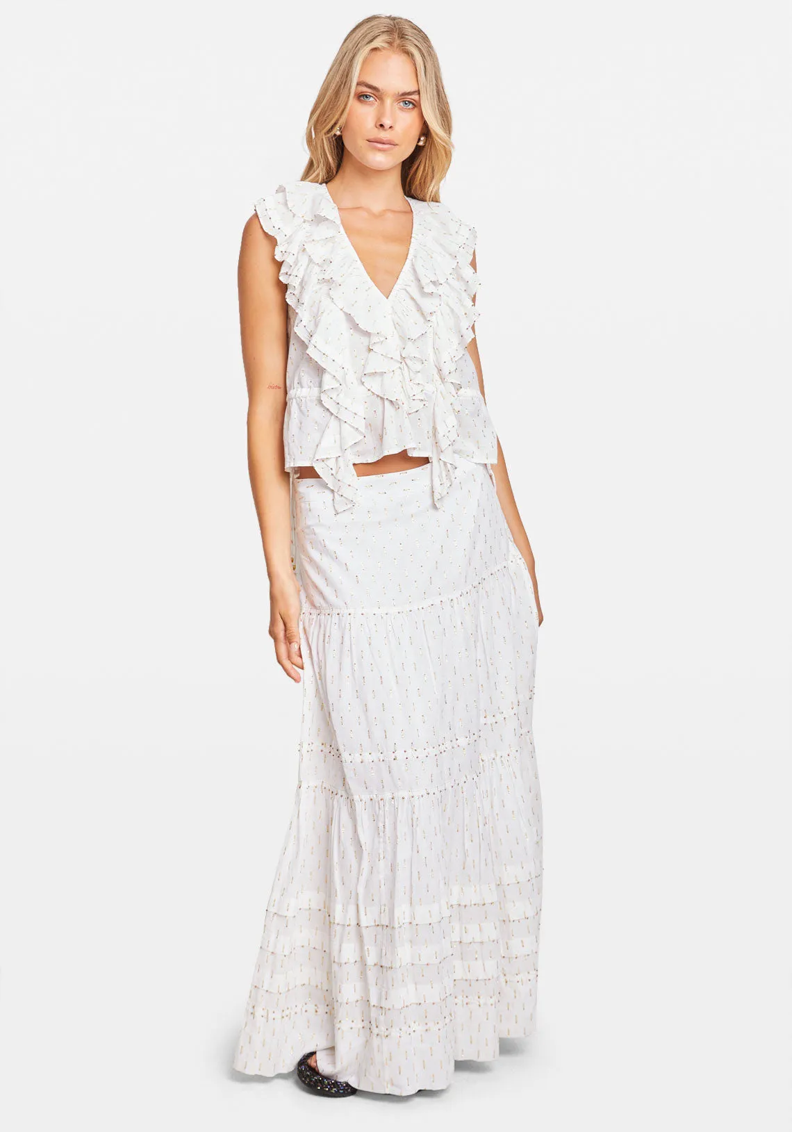 HYBRIS SKIRT WHITE