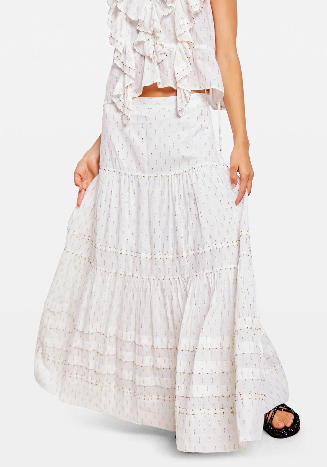 HYBRIS SKIRT WHITE