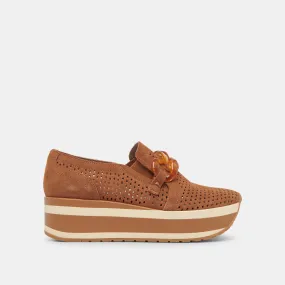 JHENEE PERFORATED SNEAKERS PECAN SUEDE– Dolce Vita 6874328563778