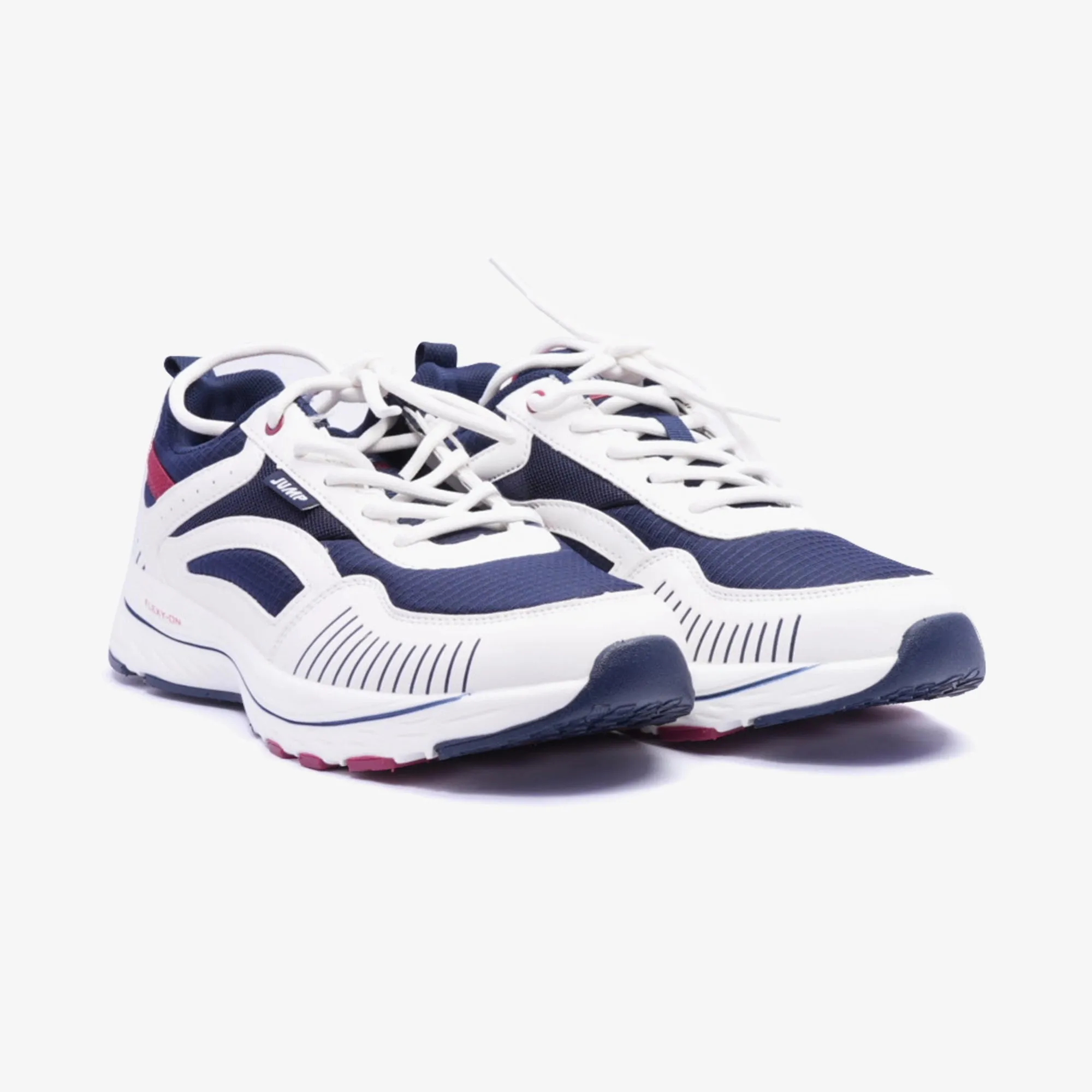 JUMP Stylish Sneakers White - Navy