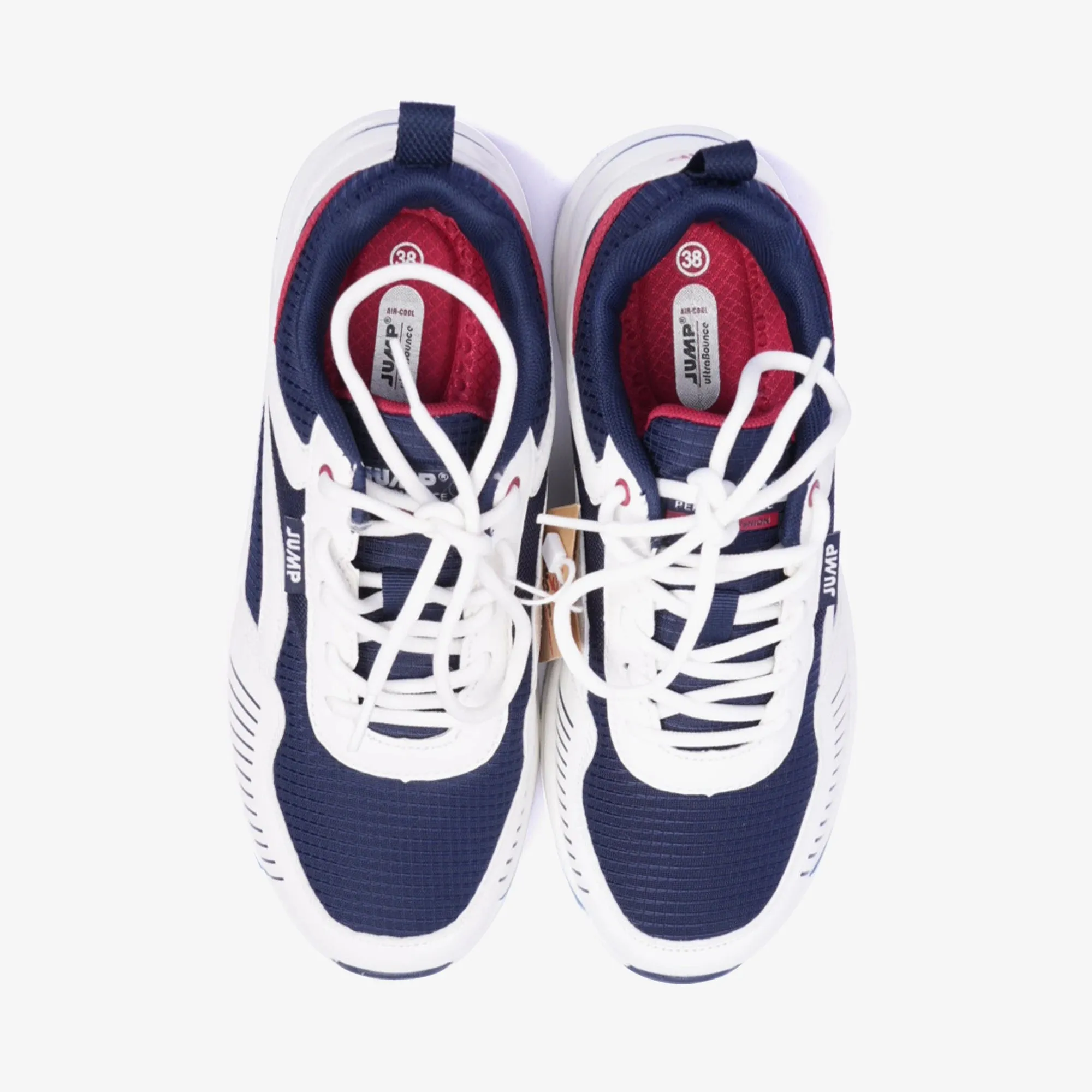 JUMP Stylish Sneakers White - Navy