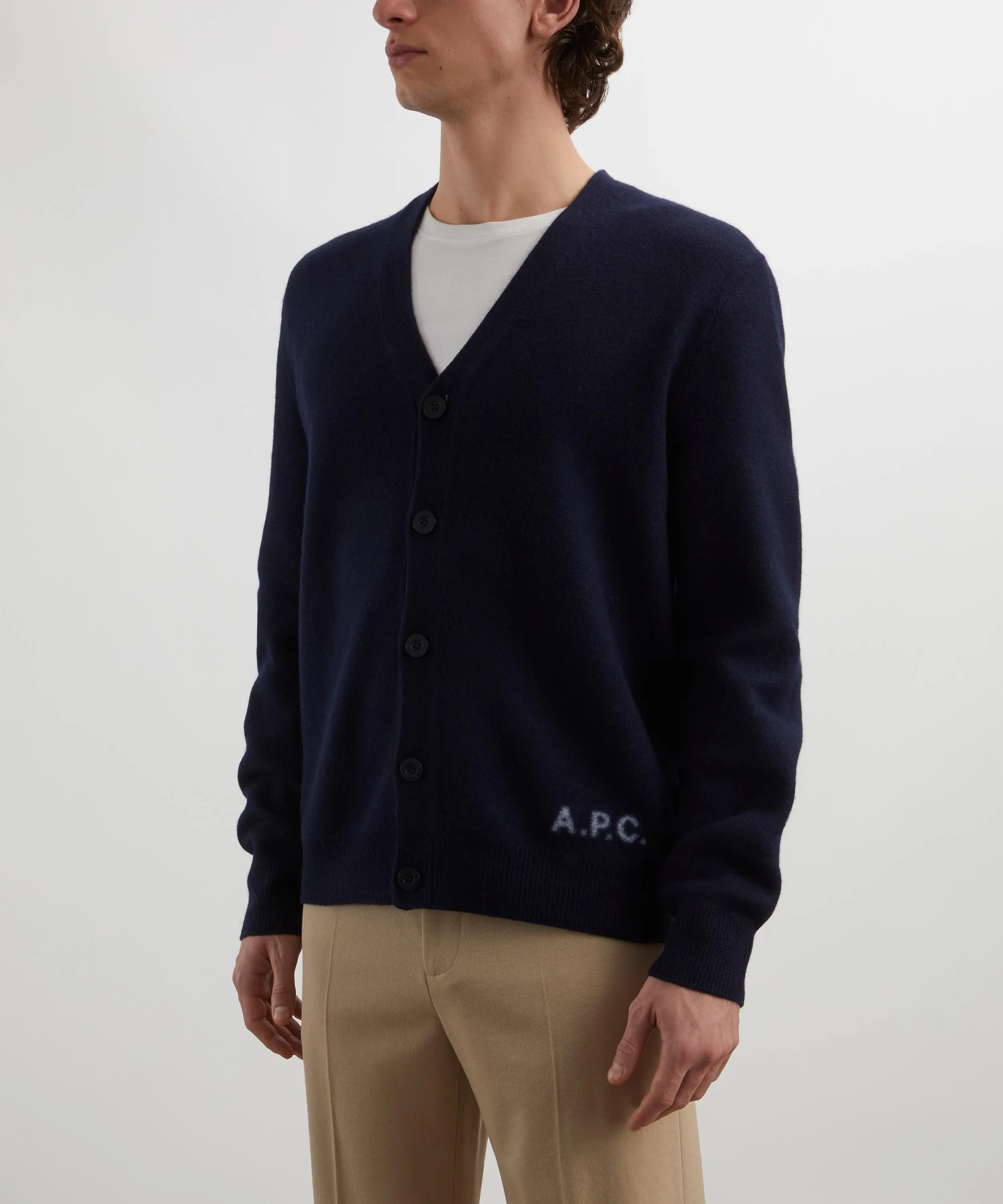 Kenny Navy V-Neck Cardigan