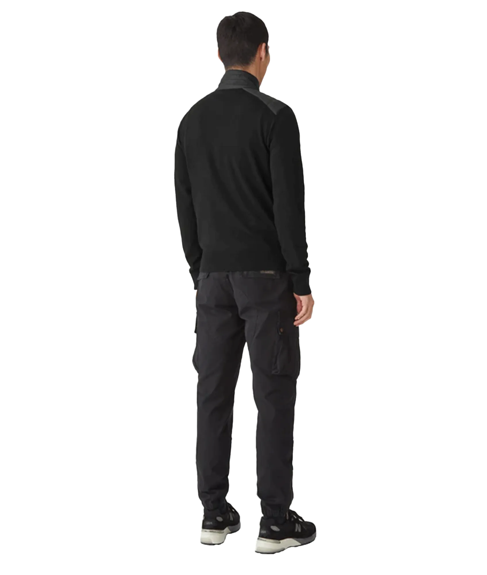 Kilmington Merino Wool Quarter Zip Jumper - Black