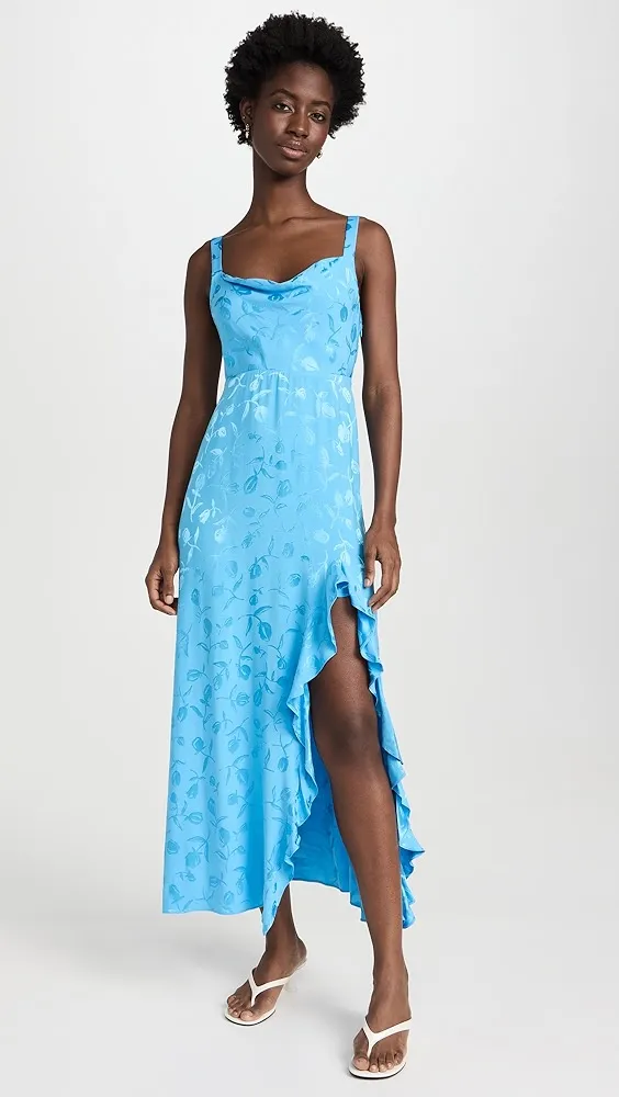 KITRI   Carissa Jacquard Maxi Dress 