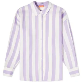 KITRI Mariana Lilac Stripe Boyfriend ShirtLilac Stripe