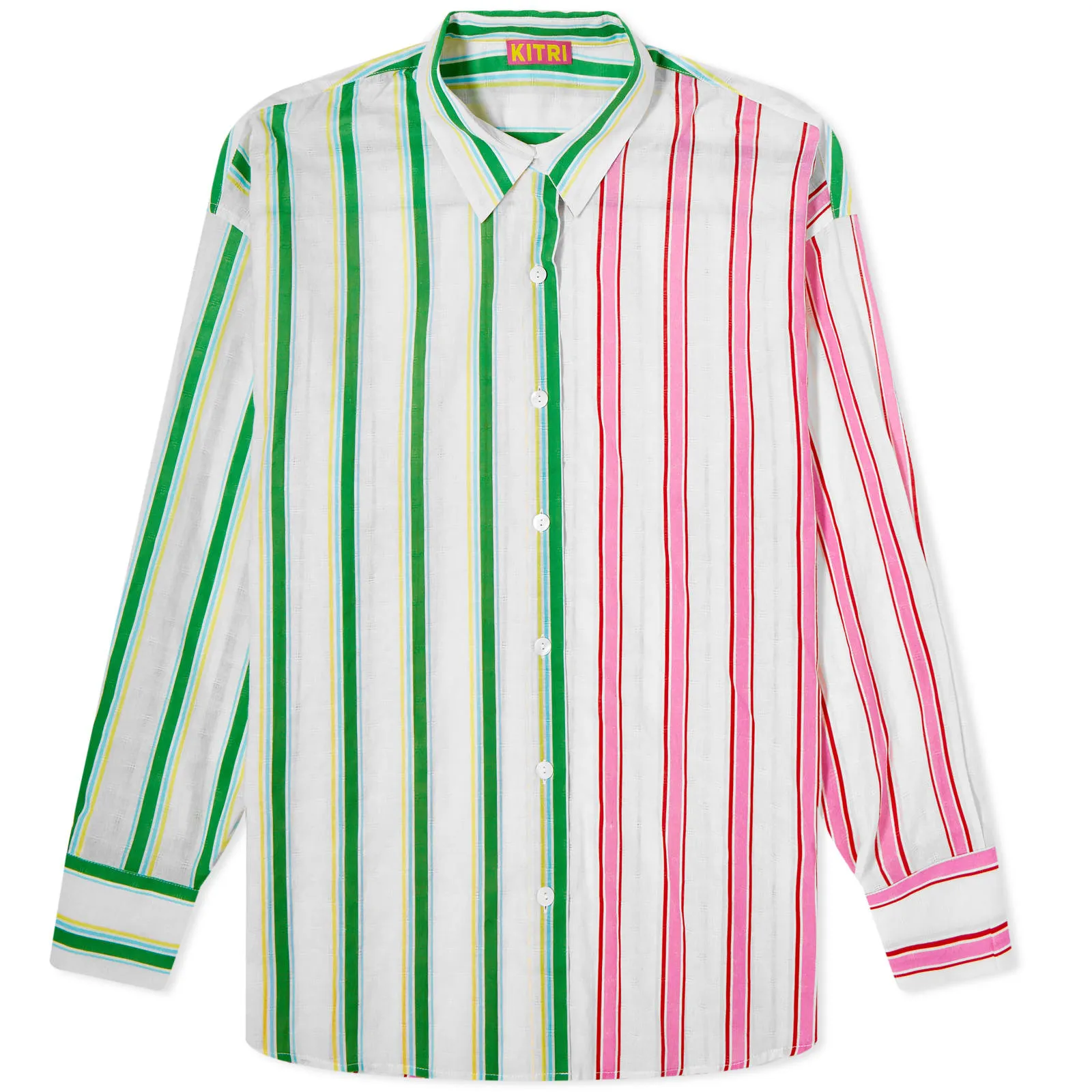 KITRI Mariana ShirtMulti Stripe