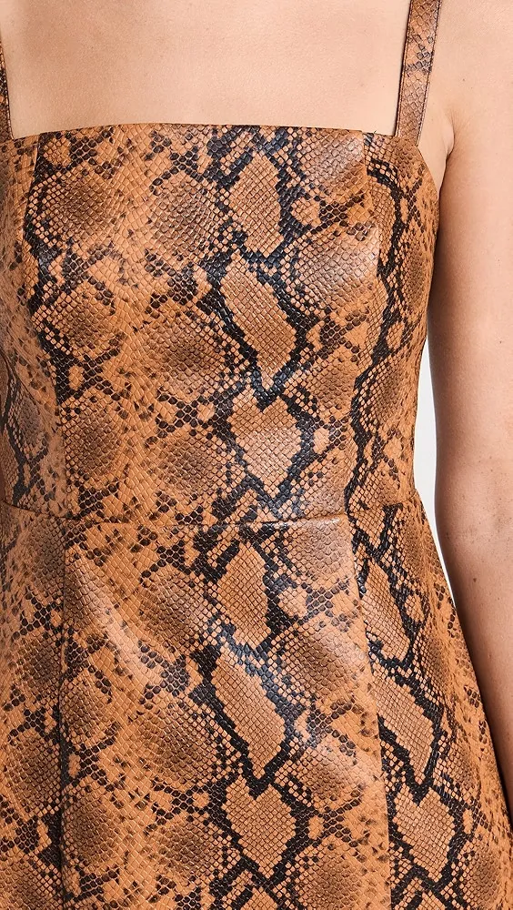 KITRI   Ursula Snakeskin Vinyl Dress 