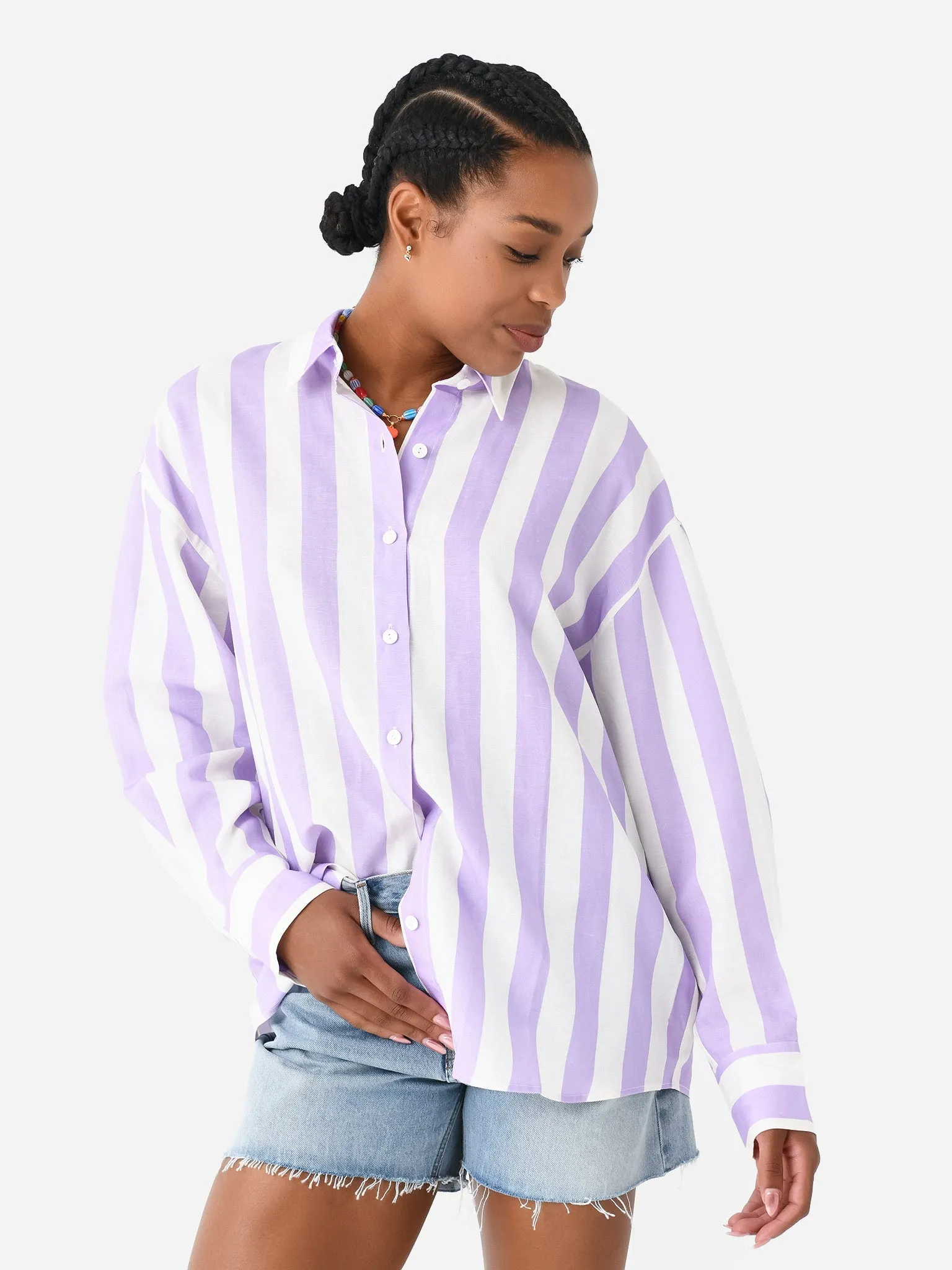     KITRI  Women's Mariana Boyfriend Shirt    