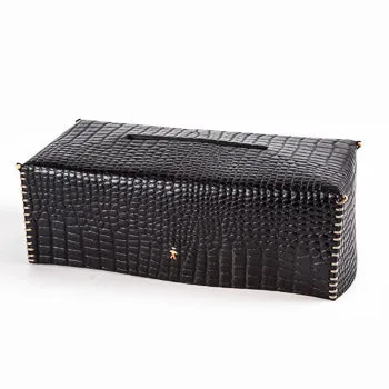 Kleenex Box Printed Crocodile Black