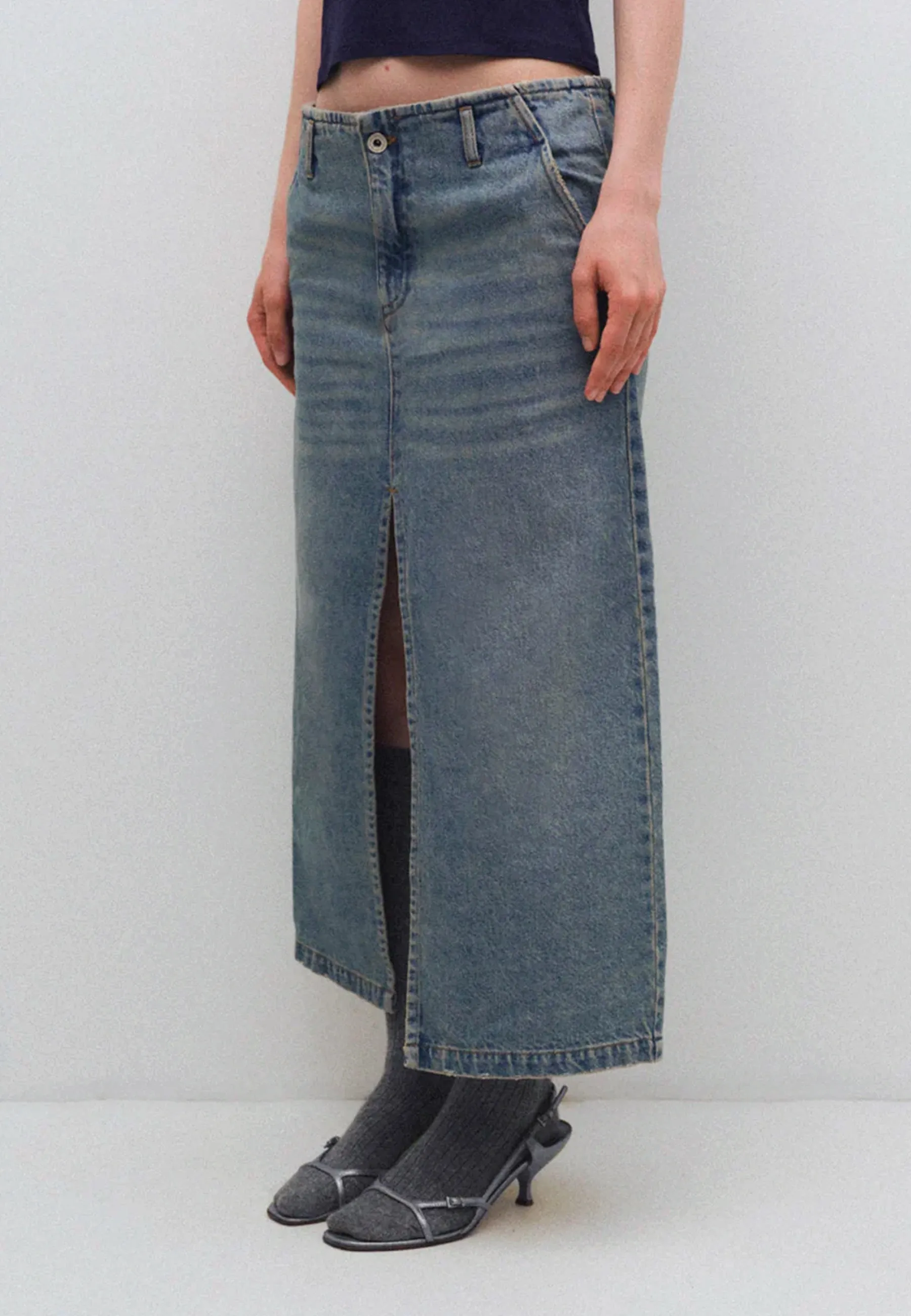 Leslie Skirt - Denim