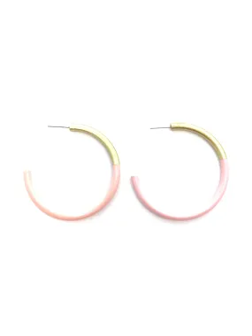 Lg LIZ Hoop in Baby Pink