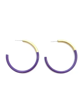 Lg LIZ Hoops in Purple