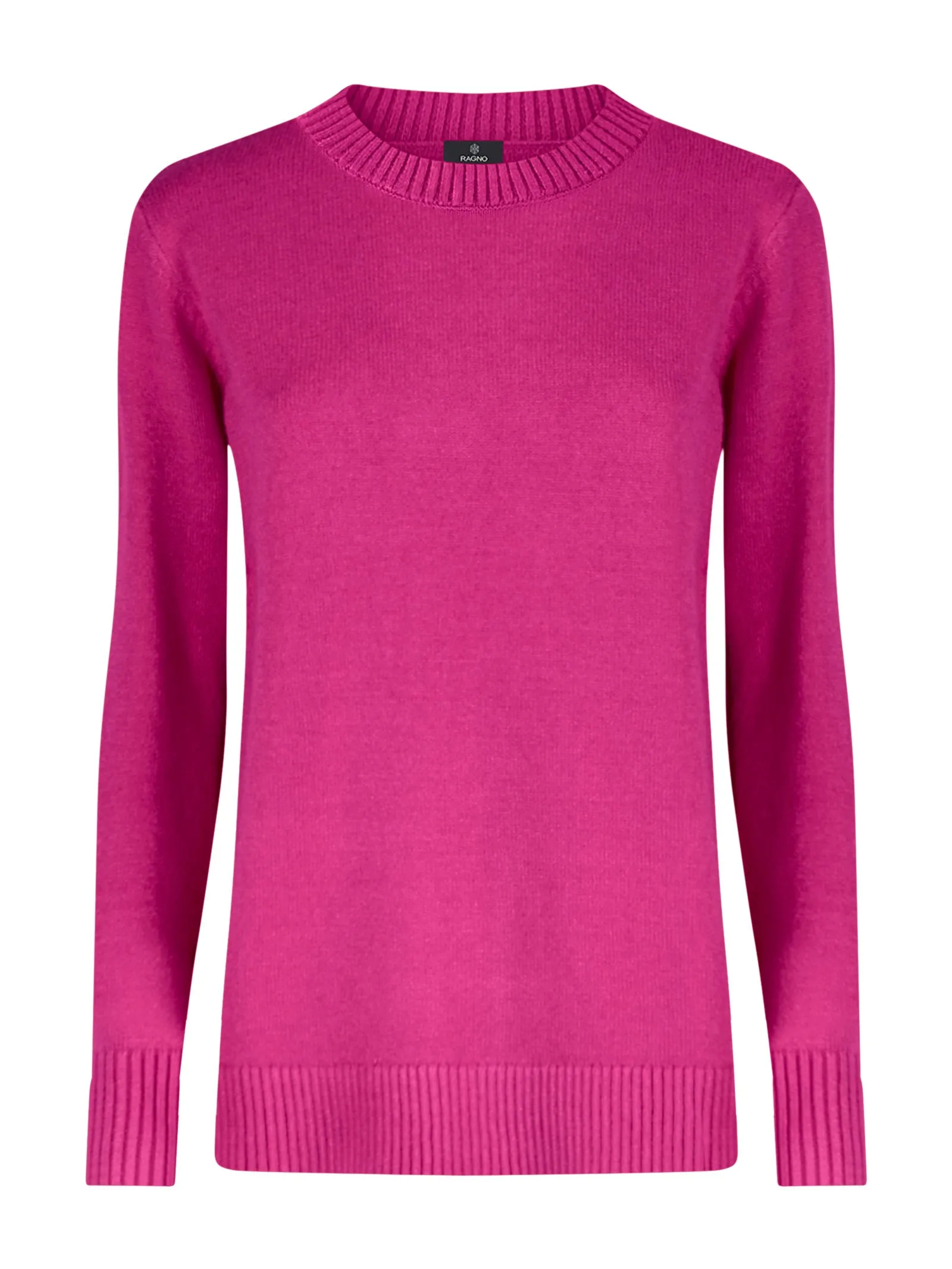 Maglia girocollo in EcoViscosa - Fuchsia Purple