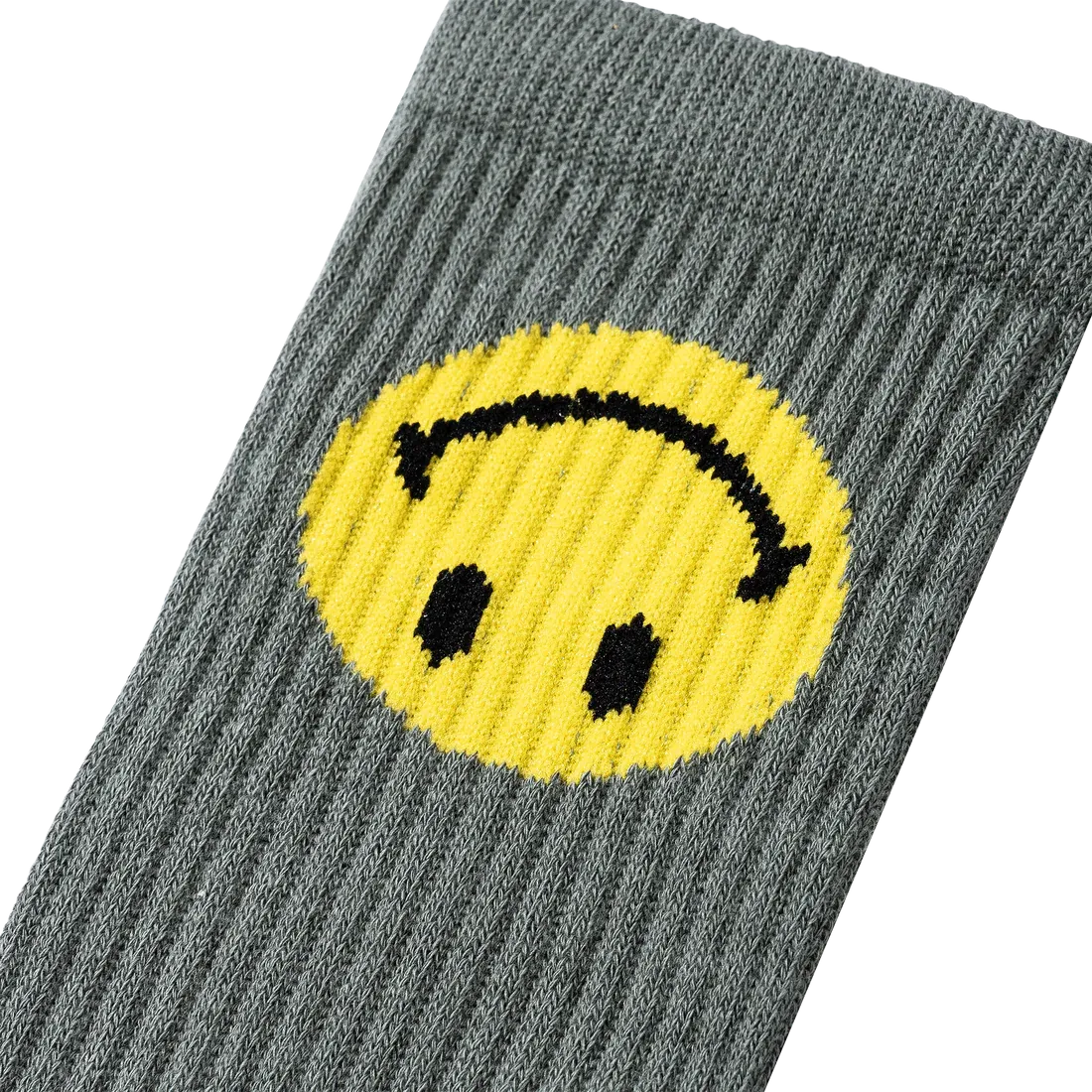 Market Smiley Upside Down Socks Sage