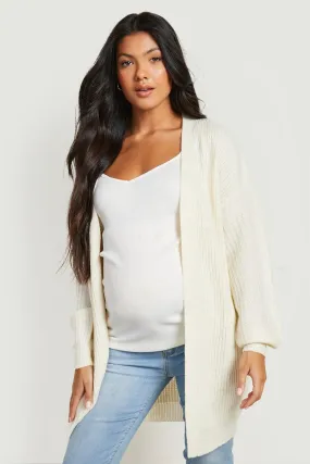 Maternity Bell Sleeve Knitted Cardigan