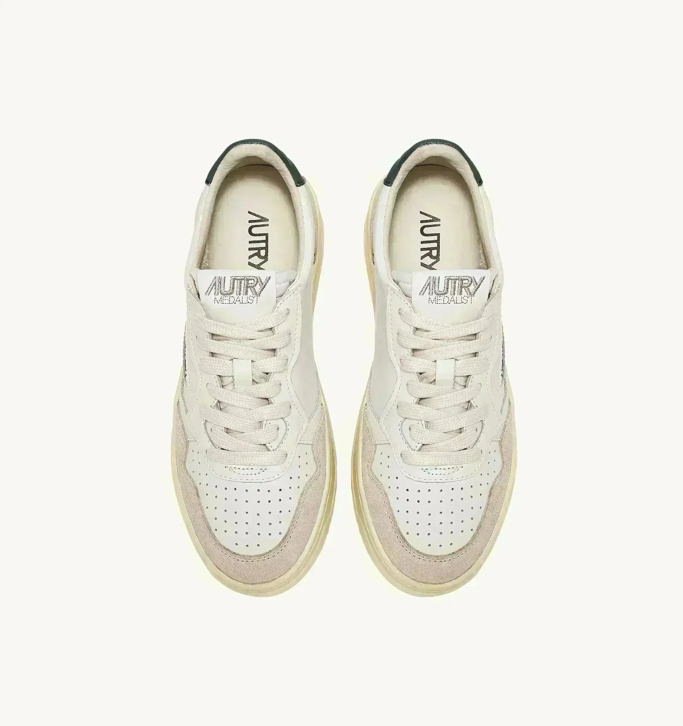 Medalist Low Sneakers in Suede and Leather