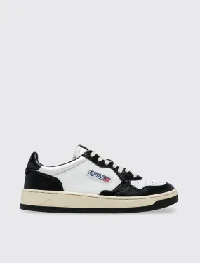 Medalist Low Sneakers in Two-Tone Leather