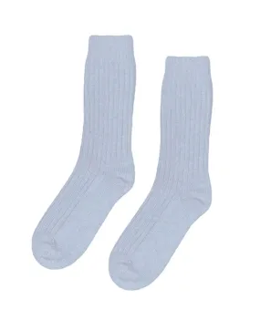 Merino Wool Blend Polar Blue Socks | Colorful Standard | Watch Wear