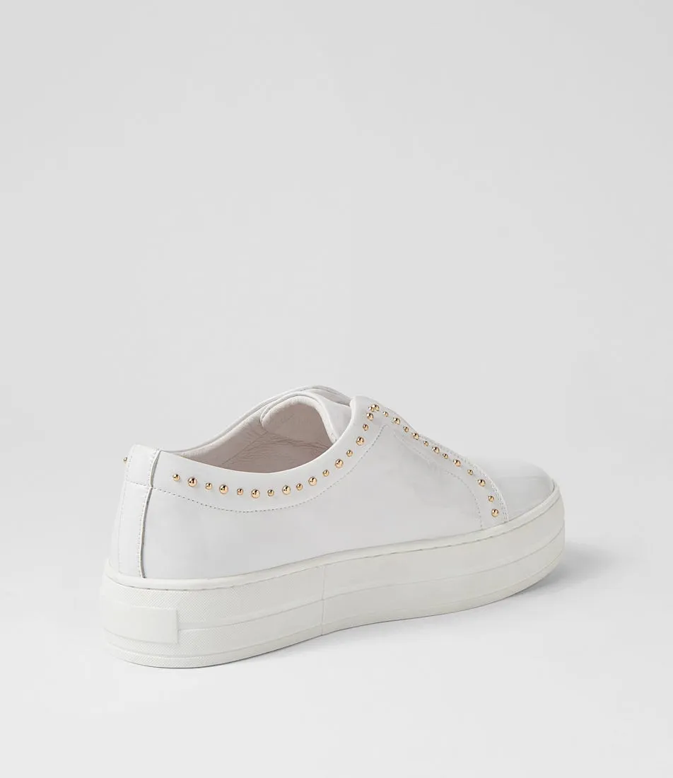 MIDAS Saintly White Patent Leather Sneakers