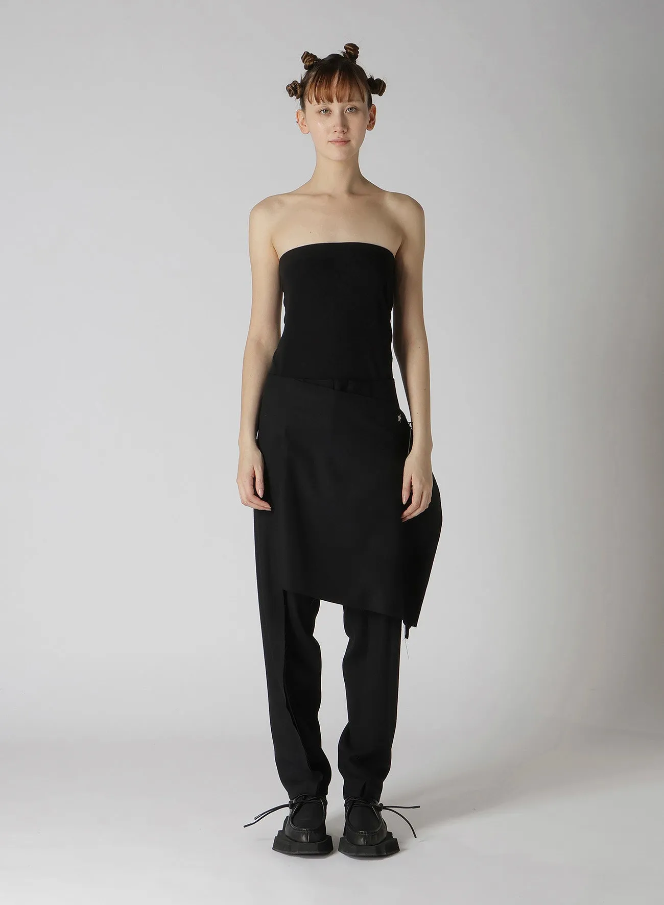 MILLING SERGE WRAP SKIRT PANTS