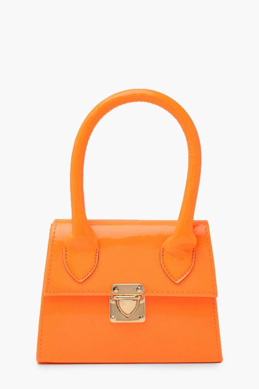 Neon Micro Mini Structured Handle Grab Bag