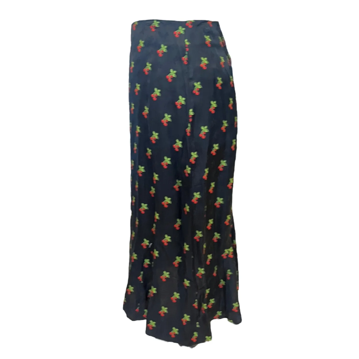 NEW Kitri Black Cherry Print Midi Skirt