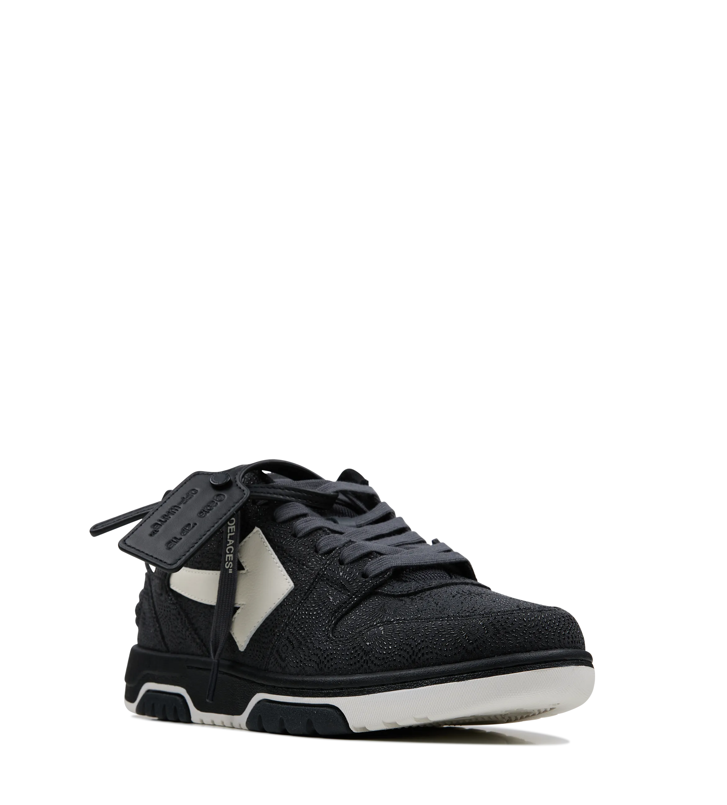 Off-White    Out Of Office Lace-Up Sneakers Black