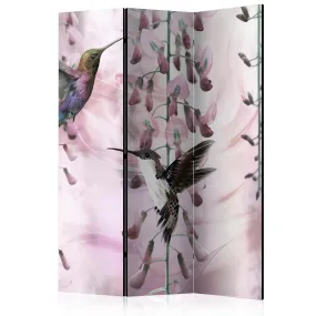 Paravento Flying Hummingbirds (Pink) [Room Dividers]