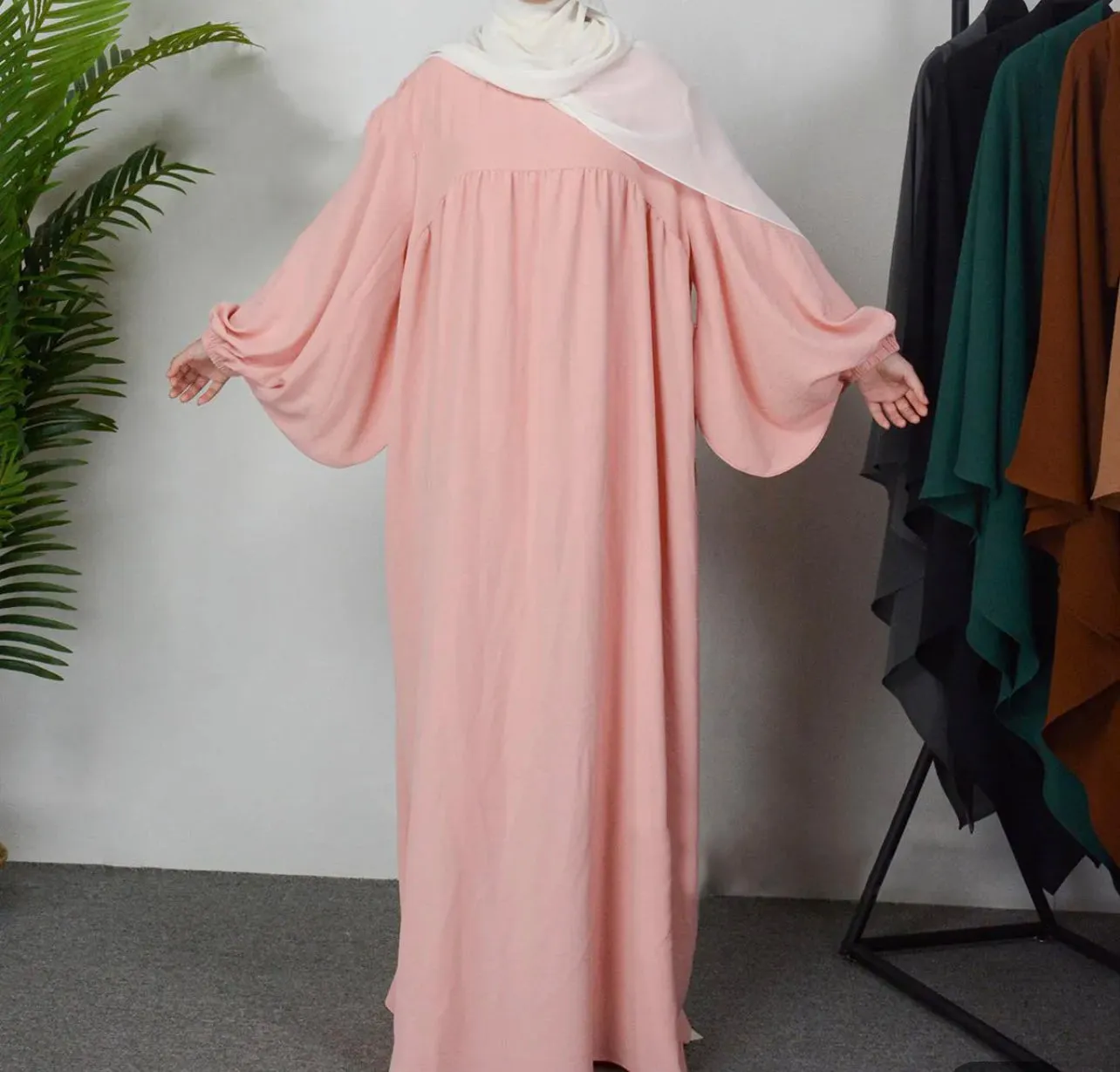 Pastel Pink Abaya