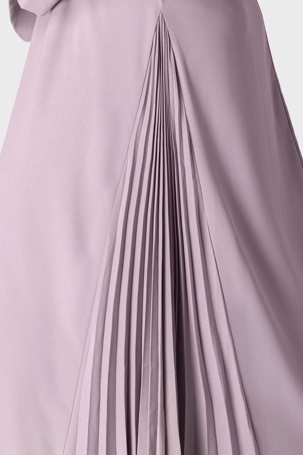 Pink Pleated Abaya Dress