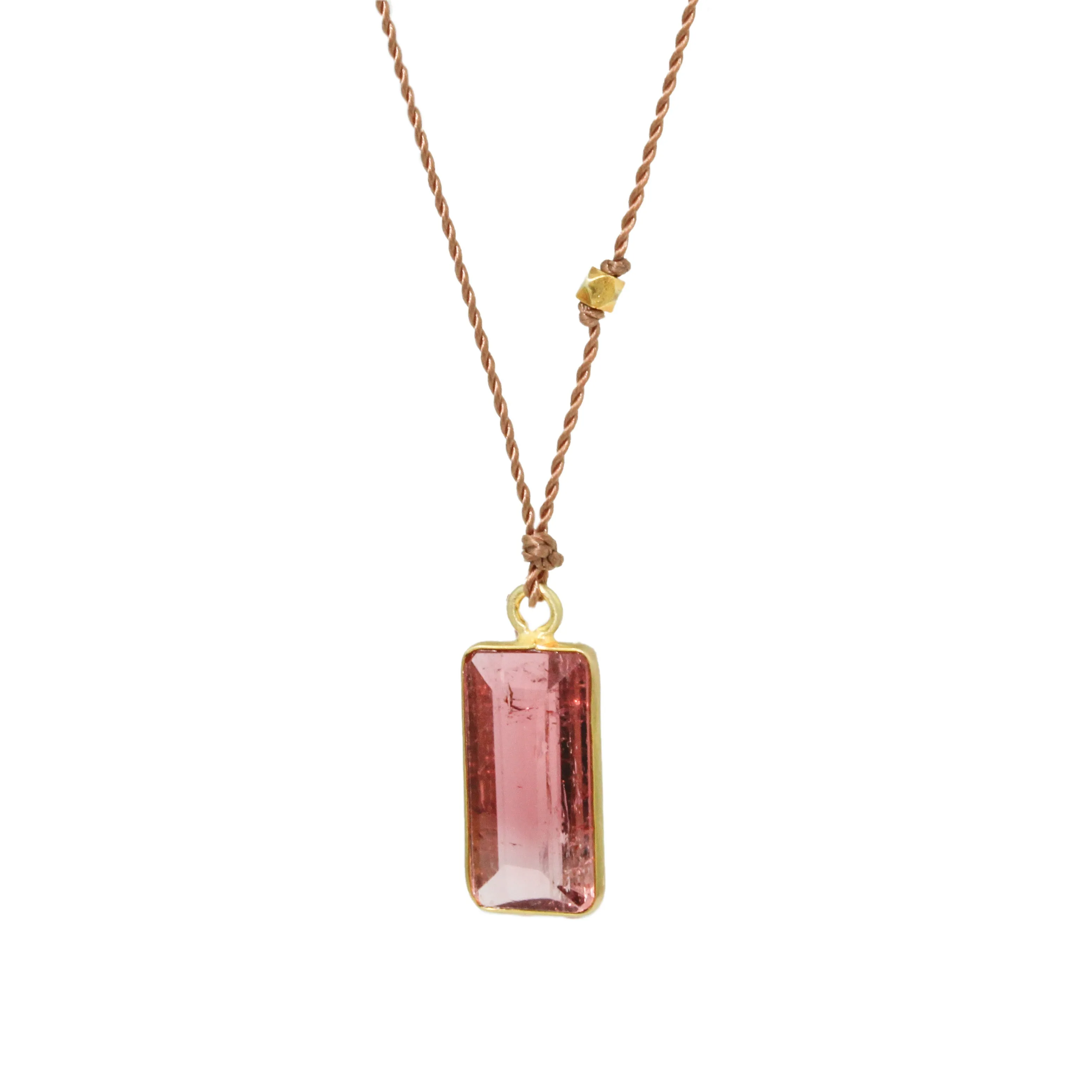 Pink Tourmaline Necklace