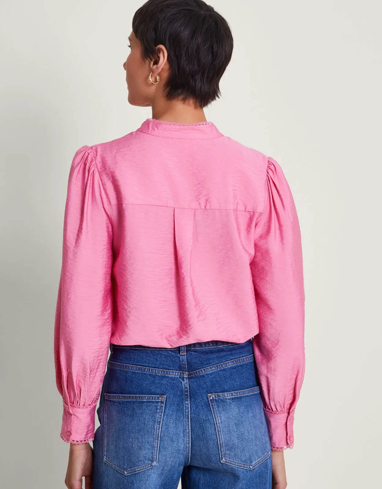 Pippa Plain Blouse Pink