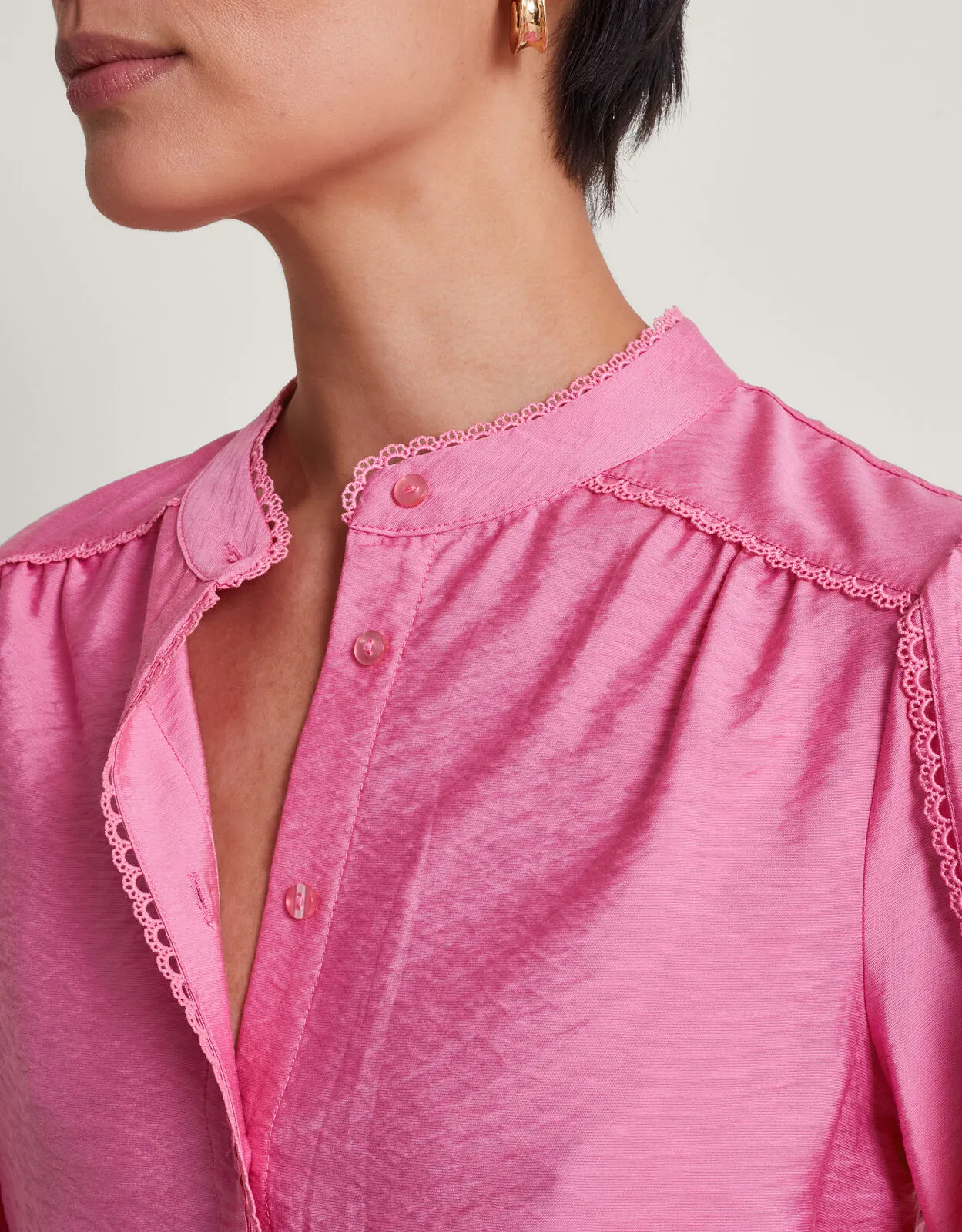 Pippa Plain Blouse Pink