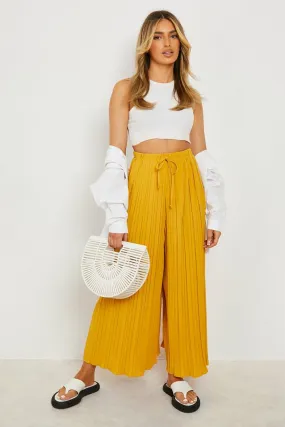 Pleated Longline Woven Pants