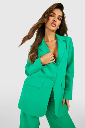 Plunge Relaxed Fit Tailored Blazer