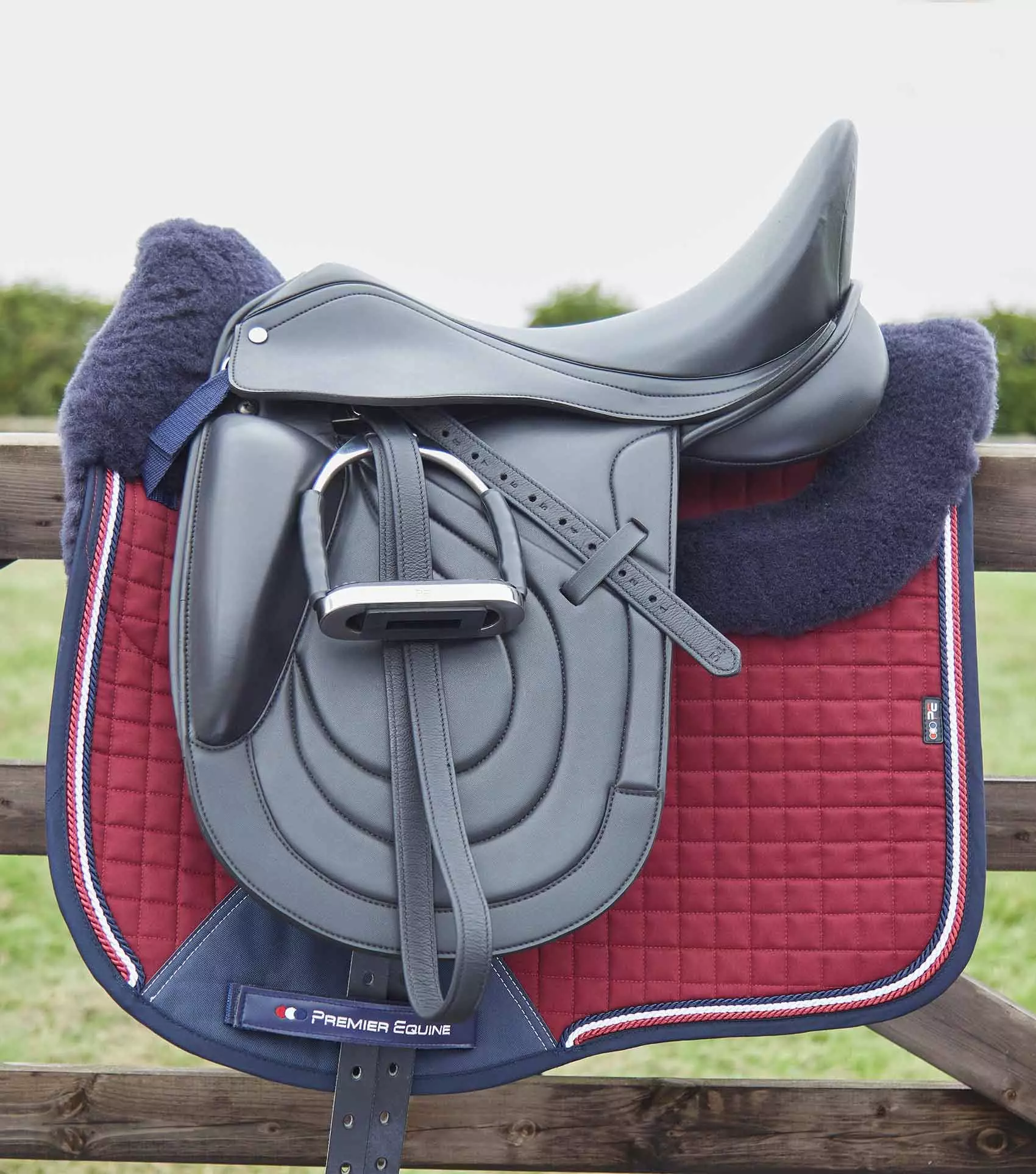 Premier Equine Close Contact Merino Wool European Saddle Pad - Dressage Square