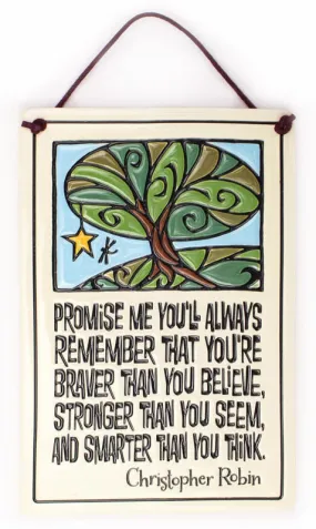 Promise Me Large Rectangle Ceramic Tile