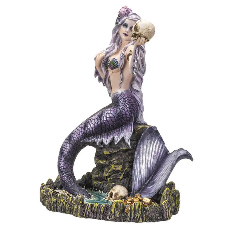 Purple Gothic Mermaid Figurine