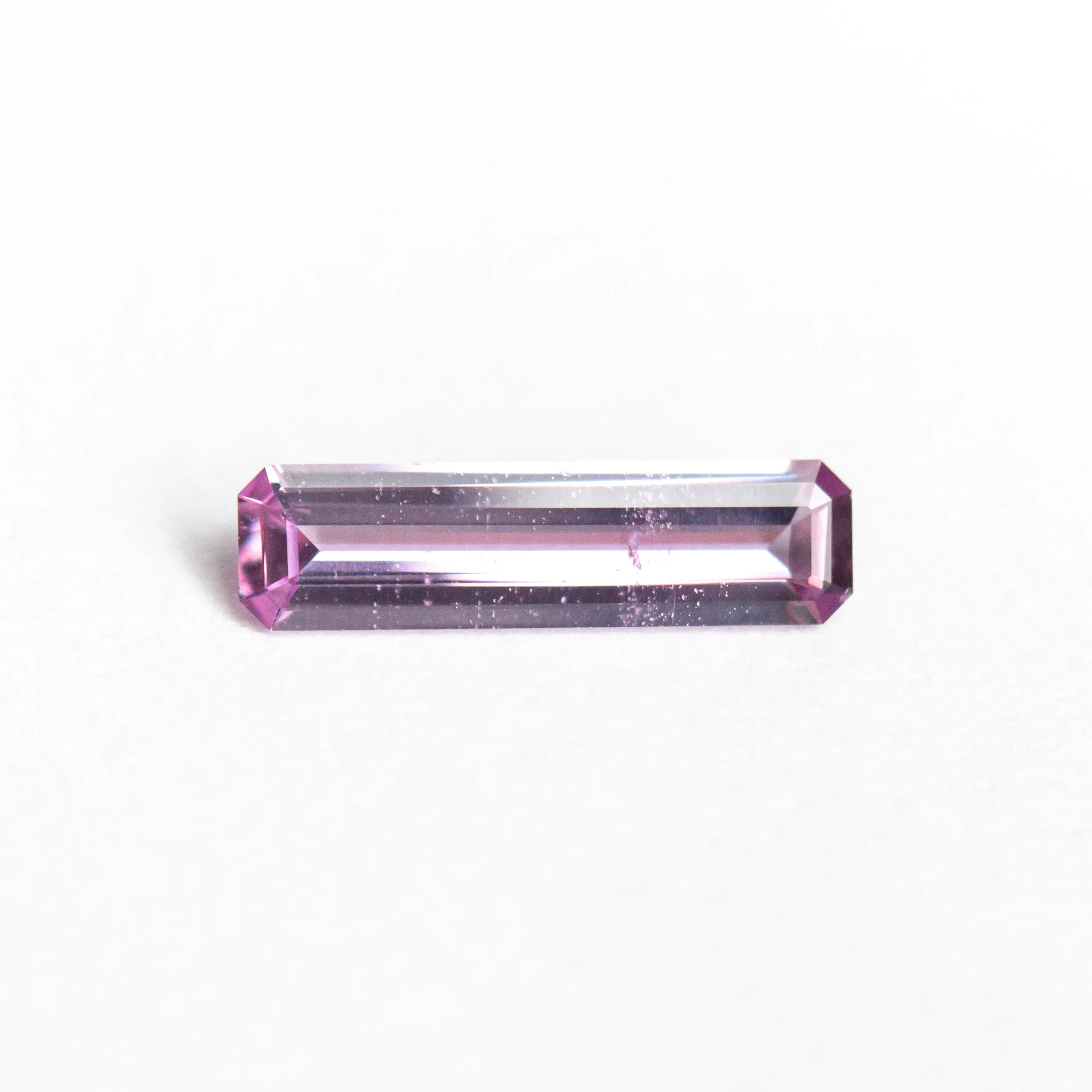 Purple Step Cut Sapphire - 0.36ct Baguette