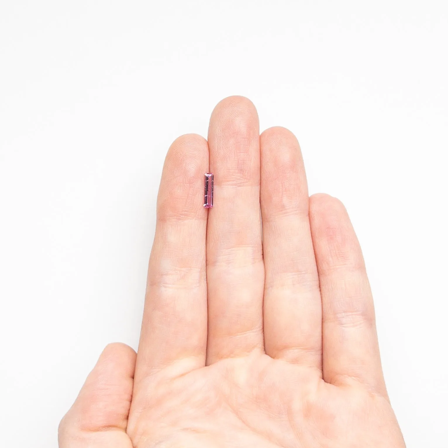 Purple Step Cut Sapphire - 0.36ct Baguette