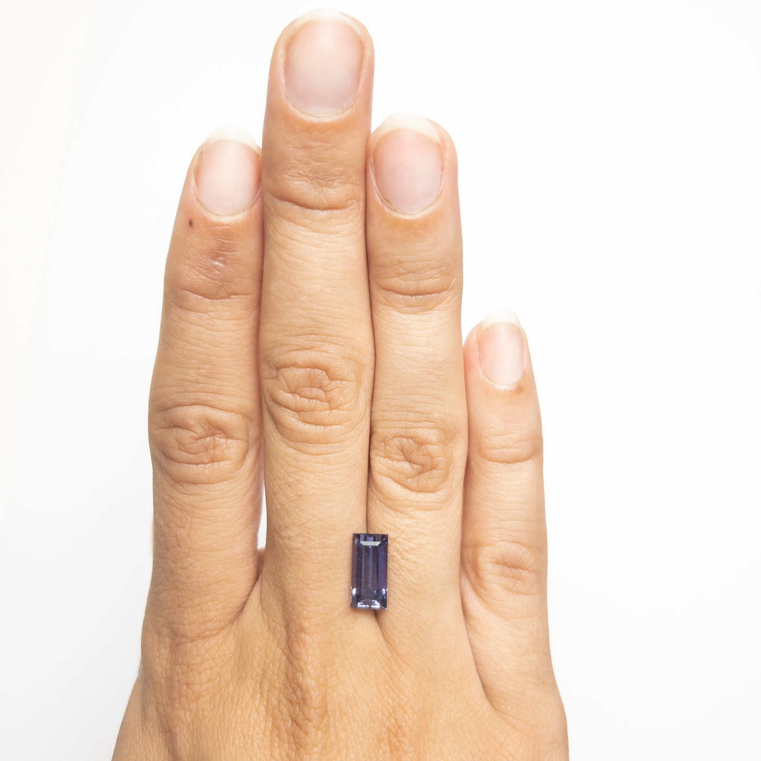 Purple Step Cut Sapphire - 3.30ct Rectangle