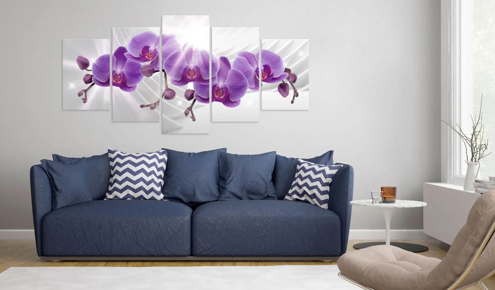 Quadro Abstract Garden: Purple Orchis