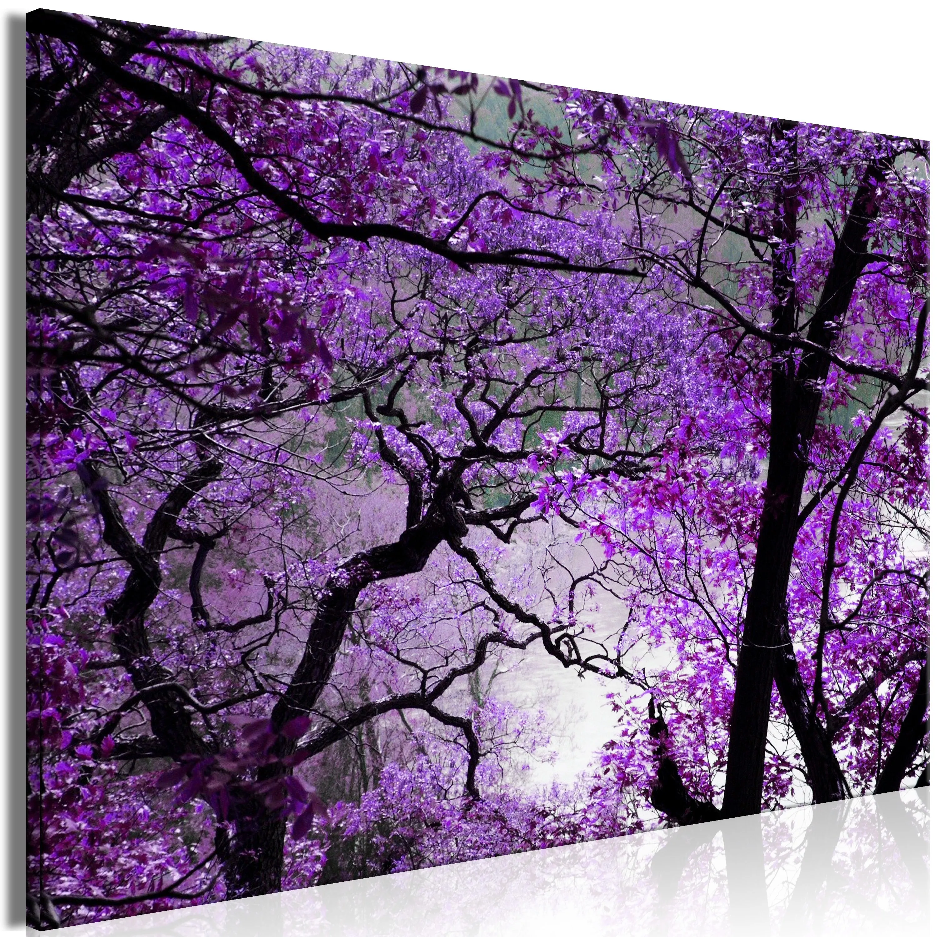 Quadro Purple Afternoon (1 Part) Wide