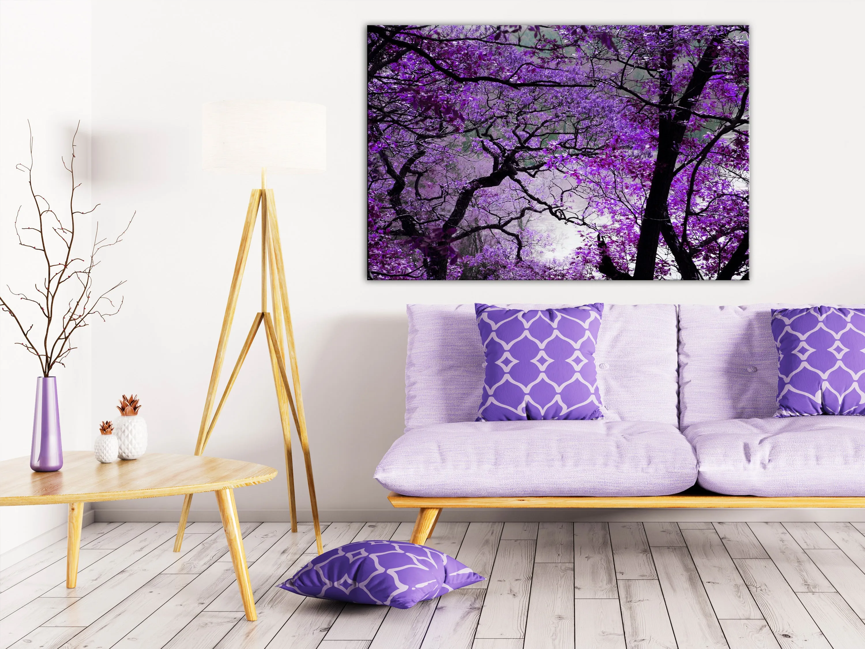 Quadro Purple Afternoon (1 Part) Wide