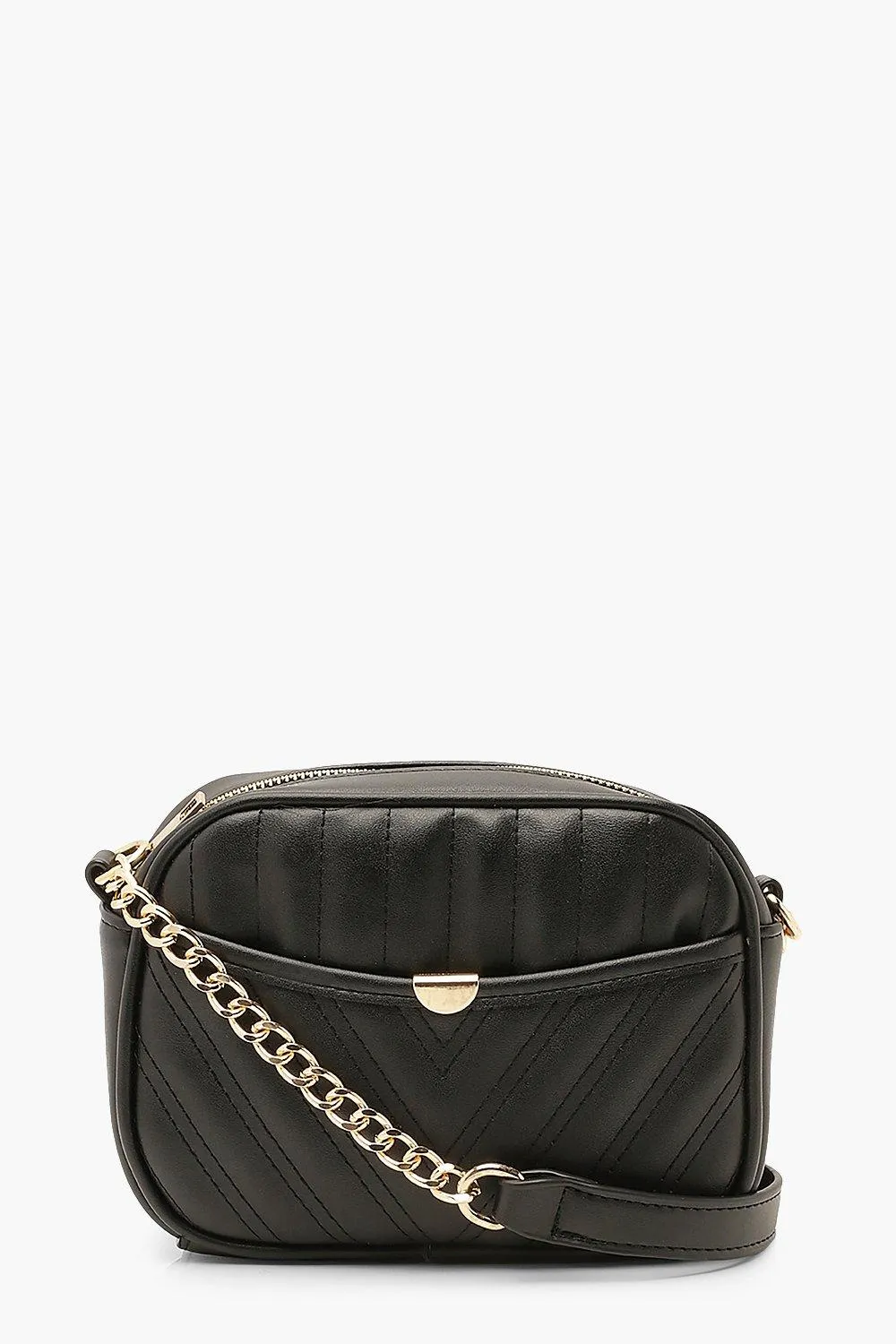 Quilted Zip Around Cross Body Bag