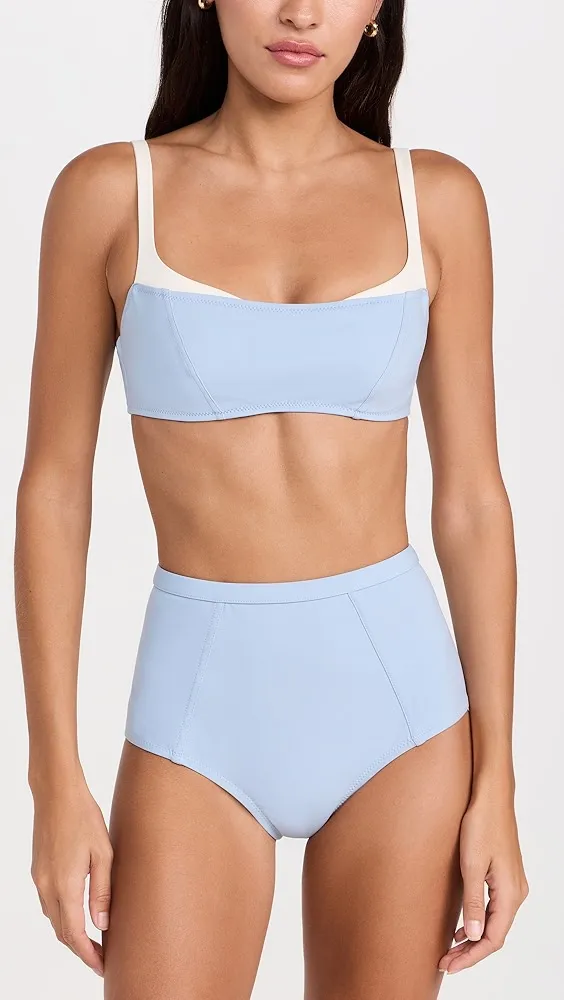 Reformation   Azure Bikini Bottom 