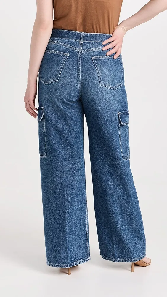 Reformation   Cary Belted Cargo High Rise Slouchy Jeans 